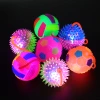 Wholesale of illuminated massage balls with ropes, rope volleyballs, rope footballs, children's educational toys, night market street vendors details Picture